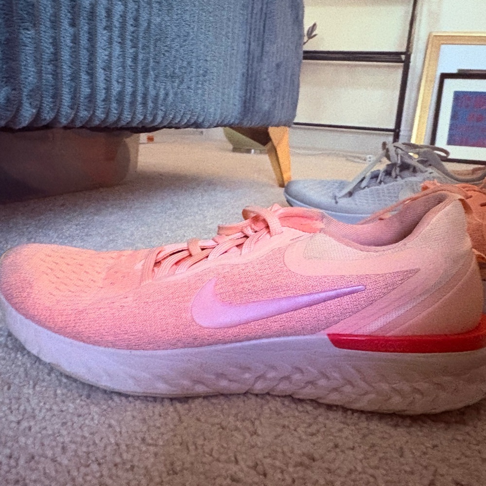 Nike Women's pink Odyssey React running shoes